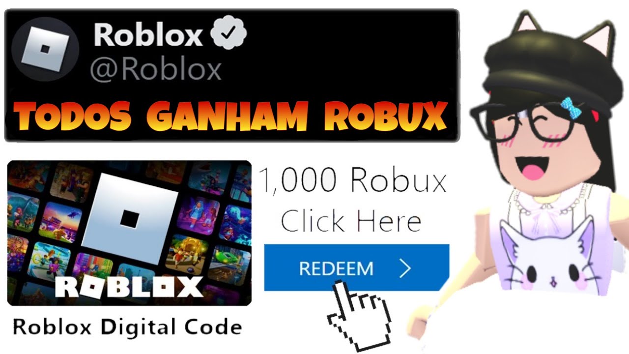 1000 robux grátis - Confira o vídeo com o passo a passo!