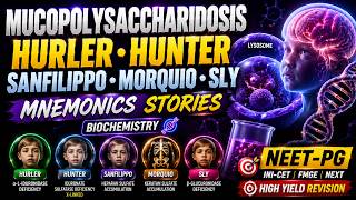 🚨 Hurler vs Hunter vs Sanfilippo vs Morquio in Minutes | Biochemistry Memory Hack