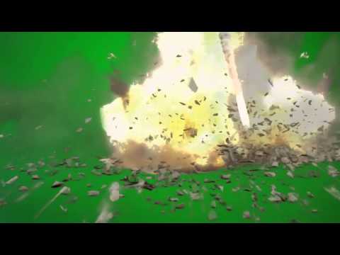 Missile Explosion Green Screen Footage