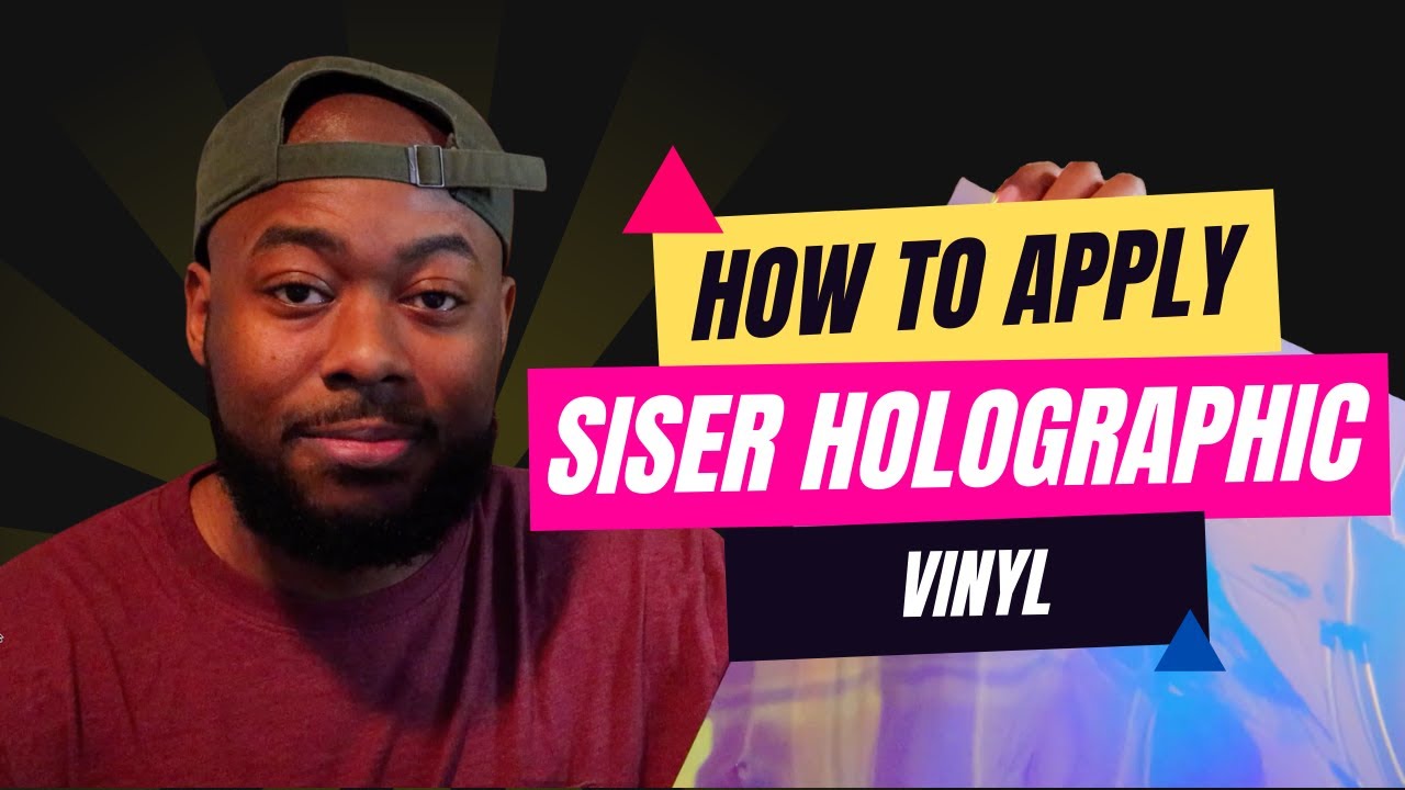 Heat Pressing Holographic Vinyl / Holographic htv printing with a