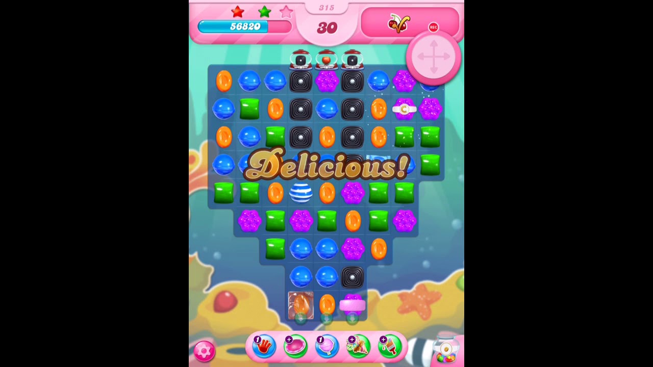 Candy Crush Saga ~ Level 315 ~ No Boosters ~ ★★★ - YouTube