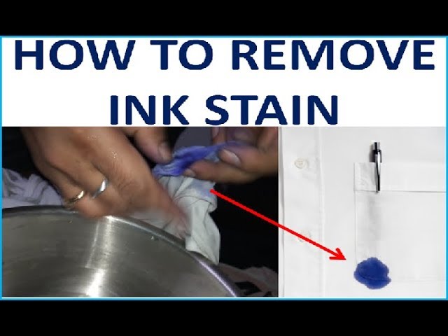 The RIGHT Ways To Remove Ink Stains From Clothes & Fabric