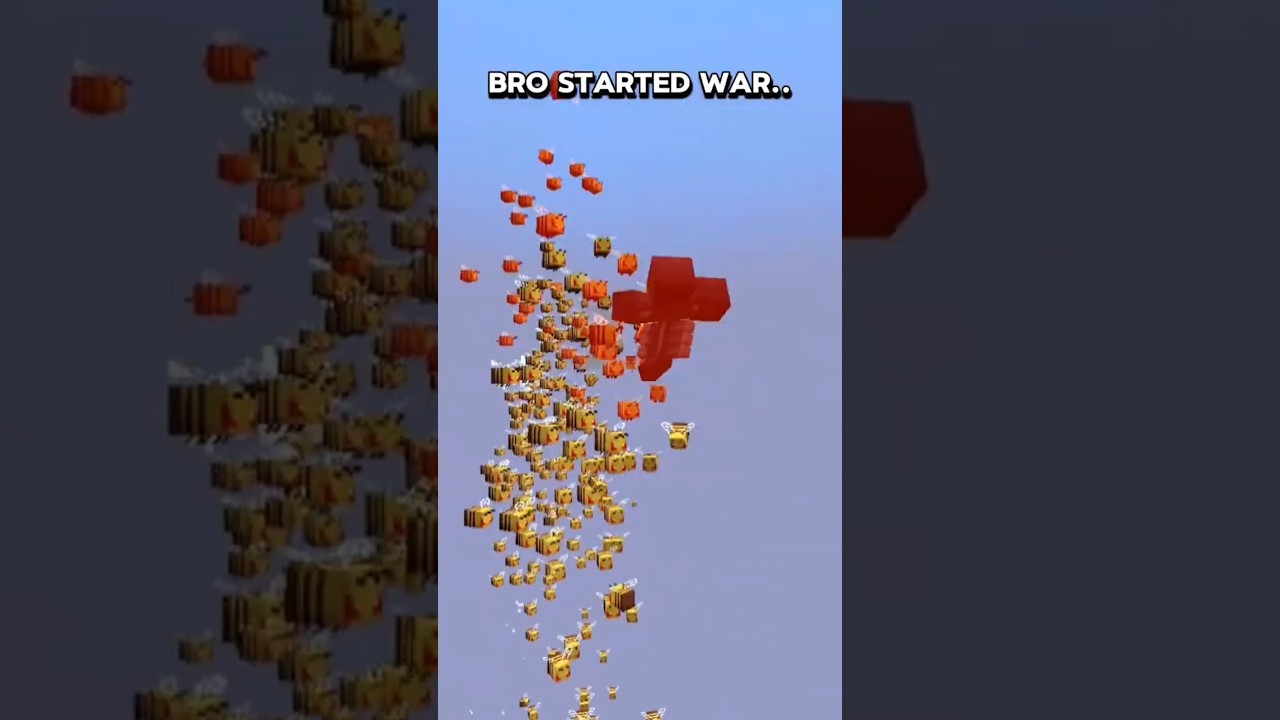Bro started the war 🤯 @PixelBladeOG   #reaction  #minecraft