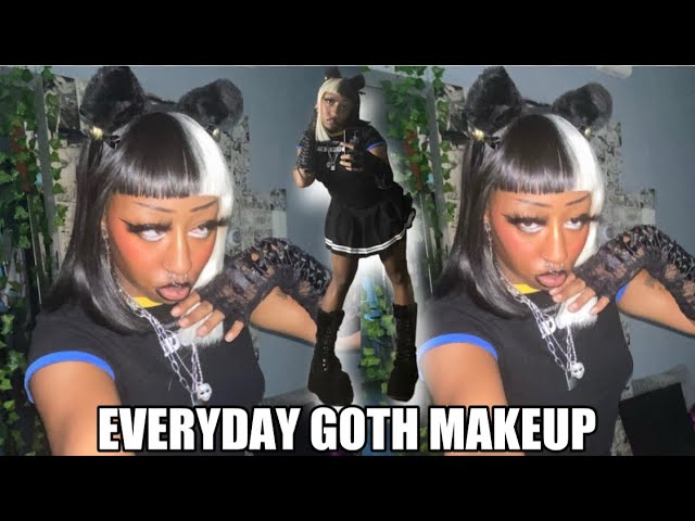Everyday Goth Makeup No Foundation