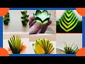 CUCUMBER DECORATION. My 6 Tips(EASY) Cucumber Carving黄瓜寿司摆盘技巧