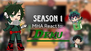 [Gacha Club] Season1 MHA React to Deku.          |Class 1A| |React|