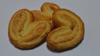Выпечка из слоёного теста. Печенье "Ушки" Выпечка из слоёного теста. Печенье "Ушки"