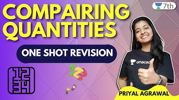 Compairing Quantities | One shot Revision | Maths | Unacademy 7th | Priyal Agrawal