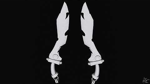 Stylized Pirate Sword - Low-Poly Breakdown Render