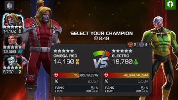 AQ map5 - bleed path Electro vs Omega Red