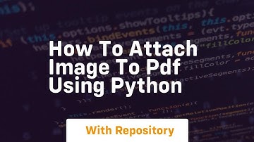 How to attach image to pdf using python