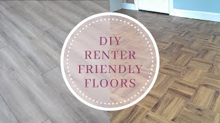 Renter friendly floors | DIY | TIERA LOVELLE by Tiera Lovelle 80,070 views 4 years ago 14 minutes, 5 seconds