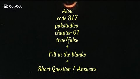 Aiou code 317 chapter 01 short Questions