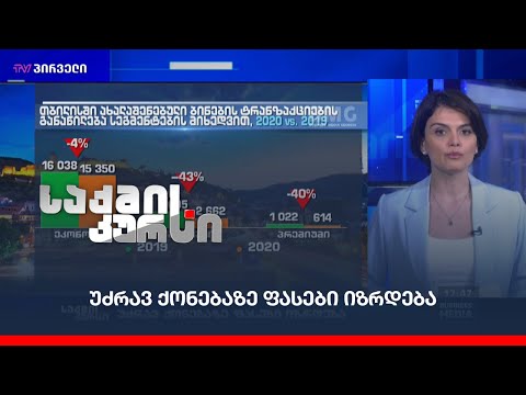 უძრავ ქონებაზე ფასები იზრდება