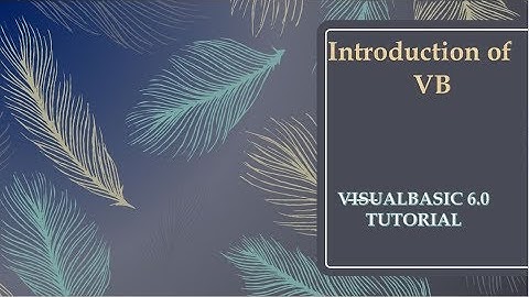 Visual Basic tutorial for beginners 2020|Introduction of VB|Simple 2 Learn