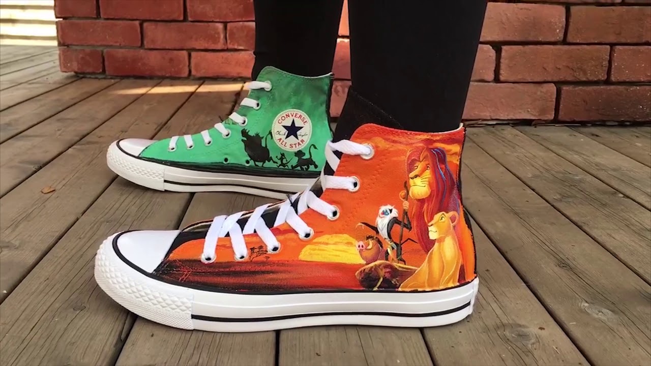 painted converse shoes