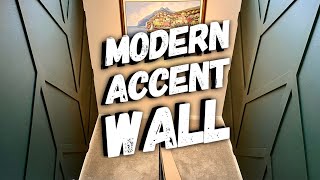 DIY ACCENT WALL // MODERN ACCENT WALL