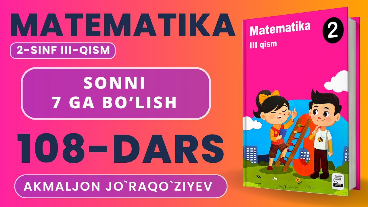 2-SINF MATEMATIKA 108-DARS