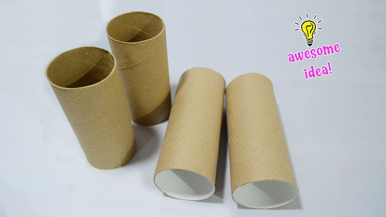 easy way to reuse/recycle empty tissue roll best out of waste YouTube