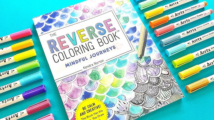 The Reverse Coloring Book: Reverse Coloring Book: Mindful Journey
