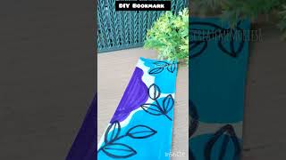 Aesthetic doodle Boho Art Bookmark 💙 💜🖤Minimal Abstract #bookmark #bohoart #diy