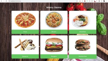 Final Food Ordering App Walkthrough