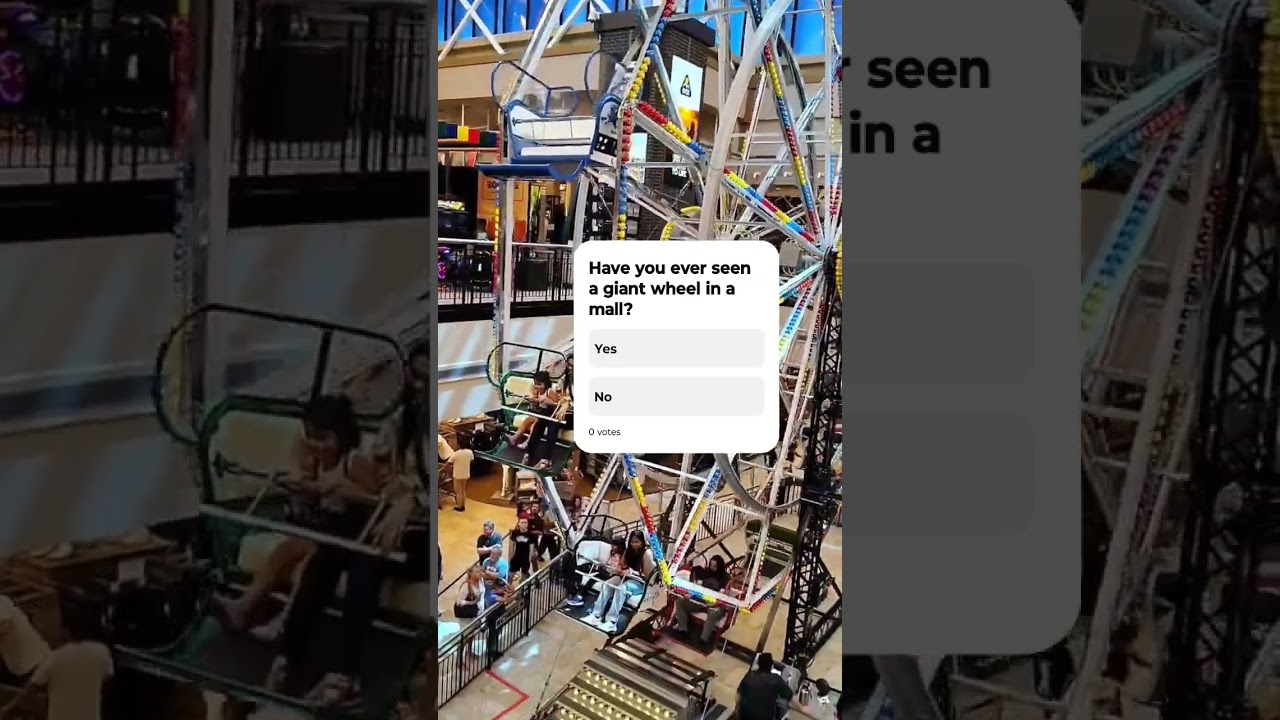 Giant wheel in a mall? 