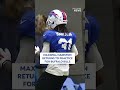 Buffalo Bills Rookie Maxwell Hairston Returns to Practice