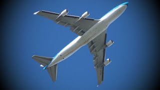 KLM Boeing 747-400(PH-BFW) Flyover and last landing @ Schiphol