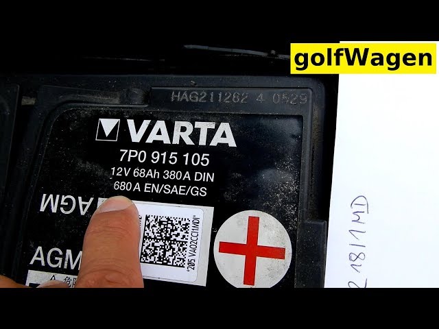 VW Golf 6 battery coding replacement info /VCDS-VAG/ 