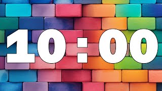 [ 10:00 ] Rainbow Bricks Countdown Timer
