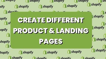 How To Create Different Product Pages In Shopify | Alternate templates