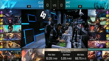 CLG vs IMT Game 1 Highlights - COUNTER LOGIC GAMING vs IMMORTALS NA LCS Week 4 Summer 2016