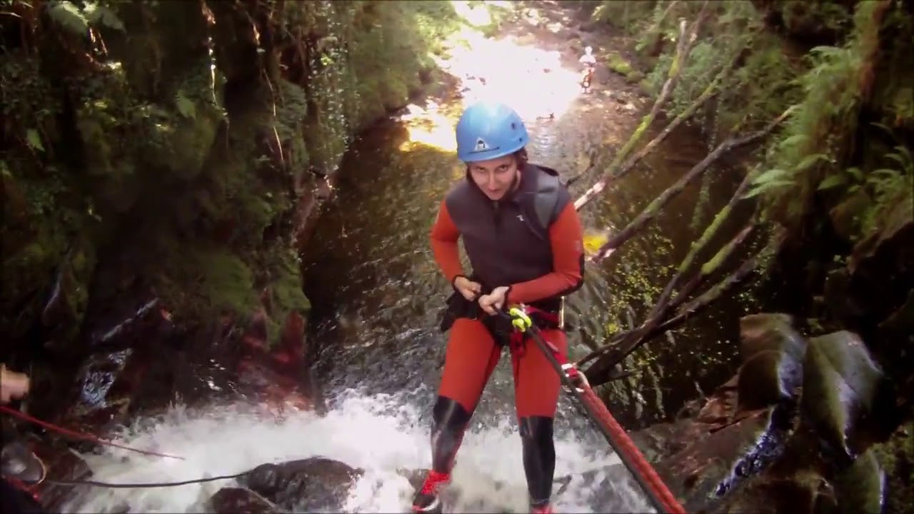 Barranco Aján inferior Barranquismo en Cantabria