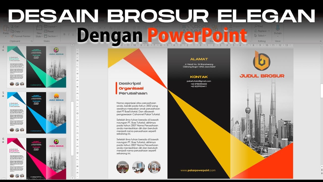 Cara Membuat Brosur Paket Wisata Dengan Power Point