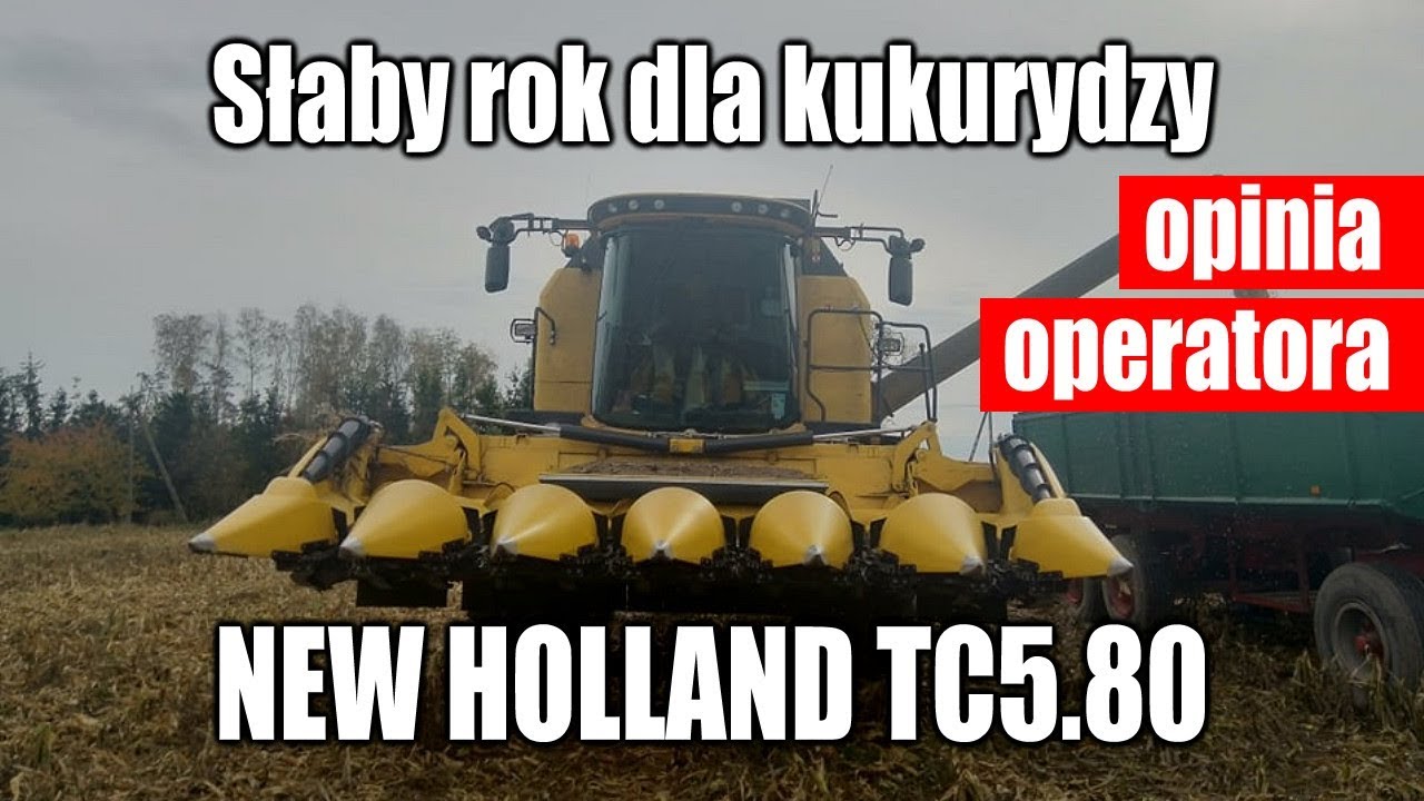 maxresdefault Słaby rok dla kukurydzy   NEW HOLLAND TC5.80 na polach Blue Team   VIDEO