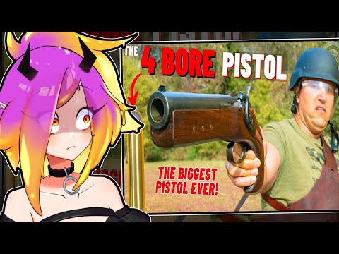 SO MUCH POWER! - The 4 BORE Pistol (The Biggest Pistol EVER !!!) Kentucky Ballistics reaction