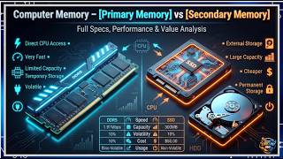 Computer Memory Explained | Primary Memory vs Secondary Memory | RAM, ROM, HDD, SSD (Hindi)