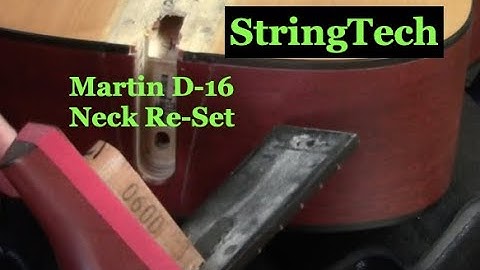 Martin D-16 Neck Re-Set@StringTechWorkstations