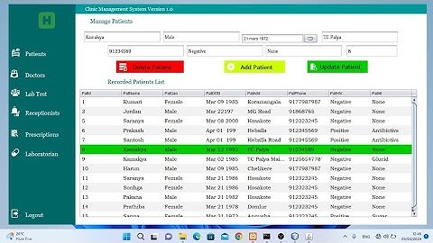 Java Swing Project (Clinic Management System) Part 2