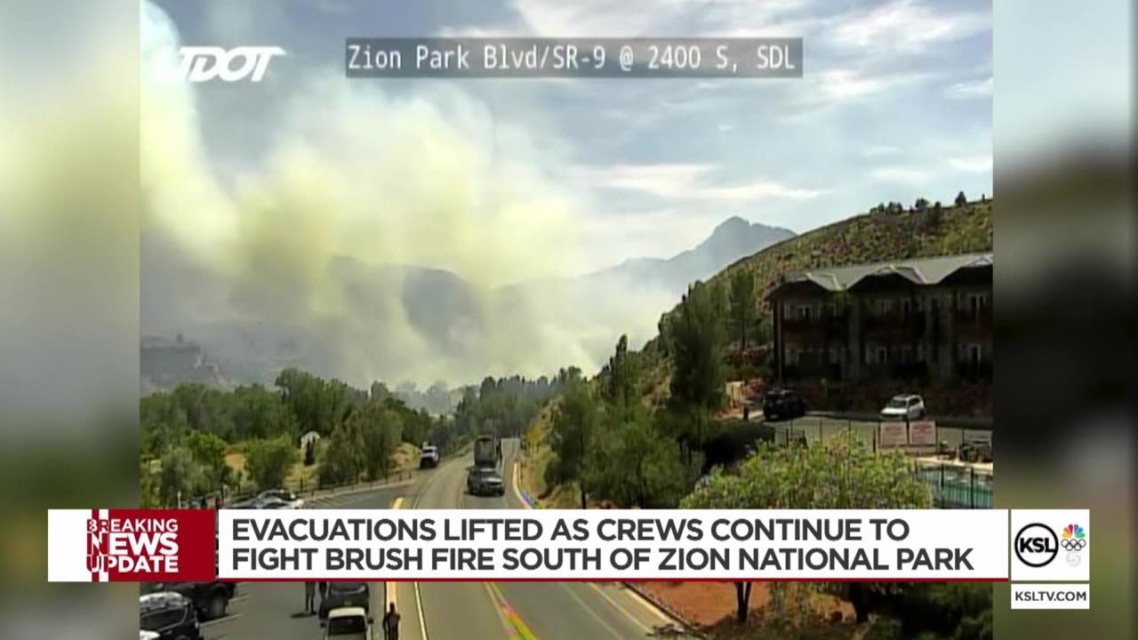 Brush fire breaks out in Rockville near Zion National Park, multiple ...
