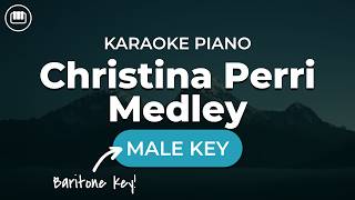 Christina Perri Medley (Male Key - HD Piano Karaoke with Lyrics)