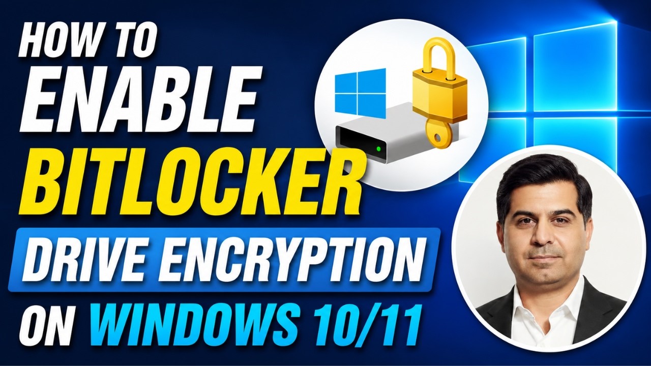 How to Enable BitLocker Drive Encryption on Windows 10/11 - YouTube