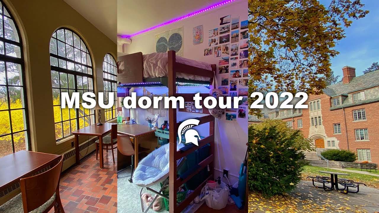 Tiny College Dorm Room Tour Michigan State University 2022 Williams Hall North