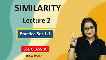 Similarity, Lect 2 | Practice Set 1.1 | SSC Class10th Geometry | New Batch | Drashti Gada