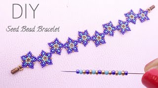 Blooming Beauty: DIY Seed Bead Flower Bracelet 🌸 🌻🪻