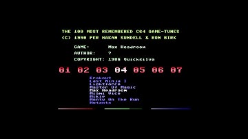 100 Most Remembered C64 Game Tunes   Max Headroom