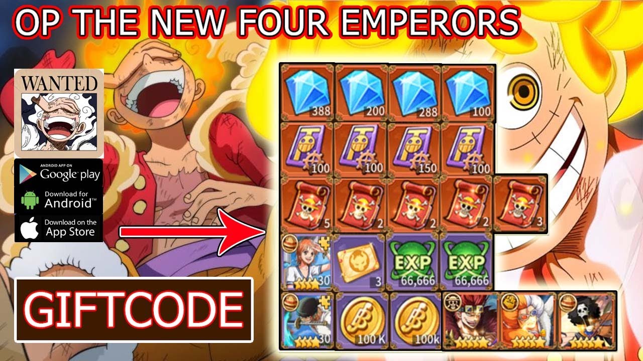 Four Emperors Combat All Giftcode - How to redeem code - One Piece Game 