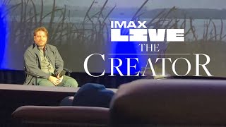 THE CREATOR Gareth Edwards IMAX Live Q&A interview - August 29, 2023 #TheCreator 4K