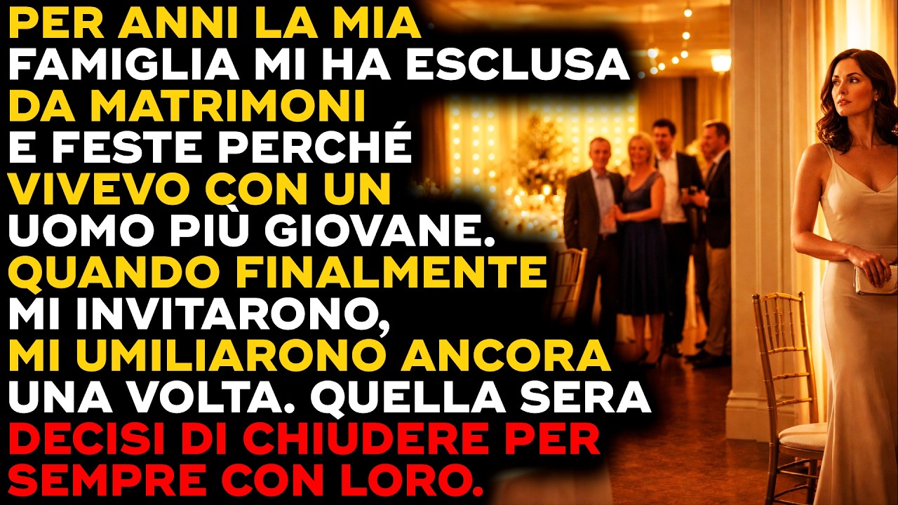 Mia madre non mi aveva invitata ai matrimoni di sorella, cugini e nipoti per quindici anni. Quando finalmente ricevetti l'invito a quello di Priscilla, pensai che forse le cose fossero cambiate....